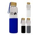 How can I customize a glass water bottle?